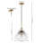 Rubenia 1 - Light Brass Dome Pendant