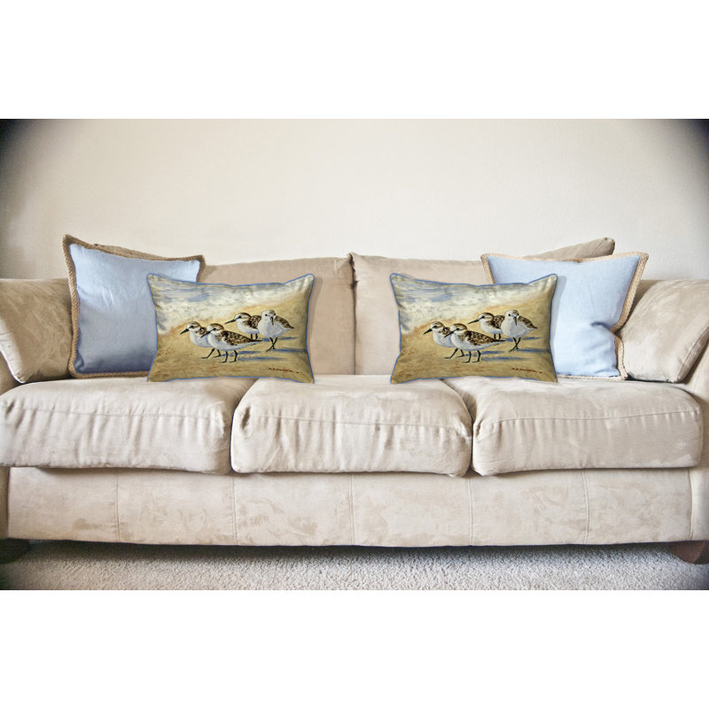 Coussin intérieur / extérieur Dick's Sanderlings, 18 po x 18 po