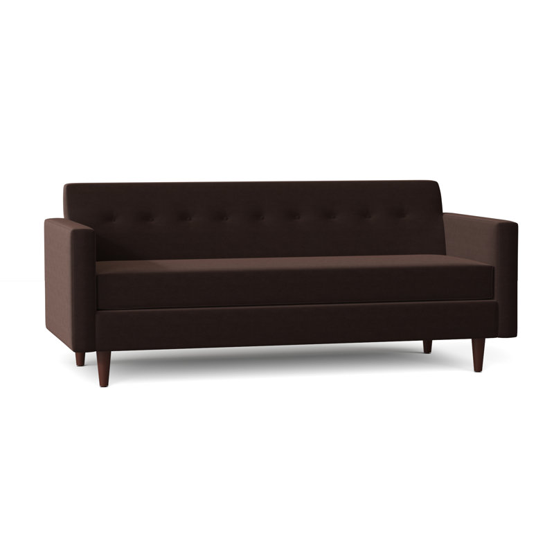 Floodwood Upholstered 77.5'' Sofa, Akiko Walnut