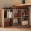 Bureau en bois massif en L Burlywood-670502685-670502753