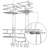 Shower Caddy Organizer Hanging Over Head, Bathroom Shower Rack Hanger With Hooks For Razors - Chrome