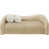 Tissu beige en fausse peau de mouton