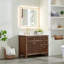 Meuble-lavabo simple 42 po avec miroir Lala-153647428