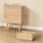 15.8"W 2-Drawers Fluted Nightstand with Solid Wood Legs-1355524333