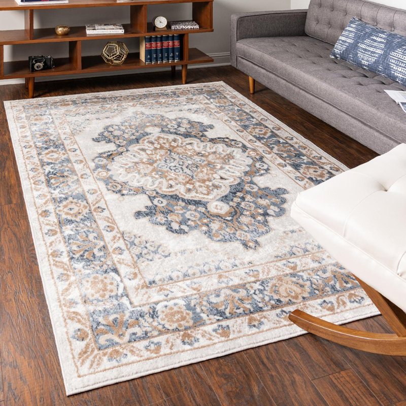 Oriental Indoor Rug, Rectangle 4'1" x 6'1"