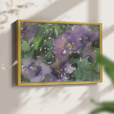 Langage des violettes I - reproduction encadrée