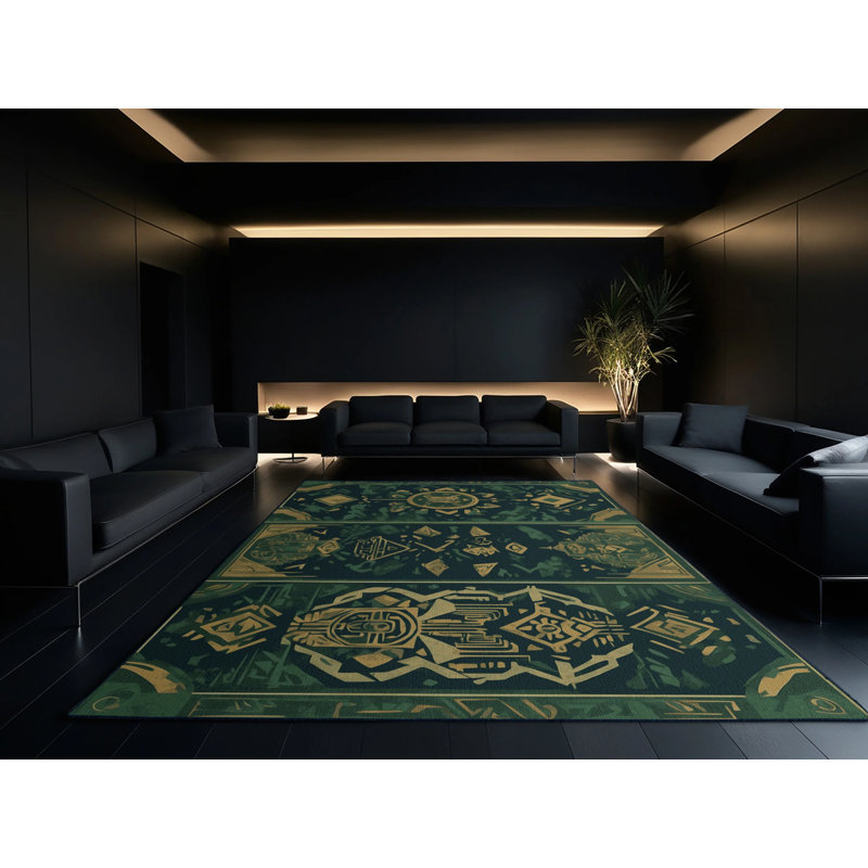 Hero's Crest Rug, Rectangle 8' x 12'
