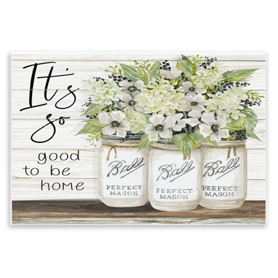 «So Good to Be Home charmant Floral» par Cindy Jacobs - impression d'art graphique