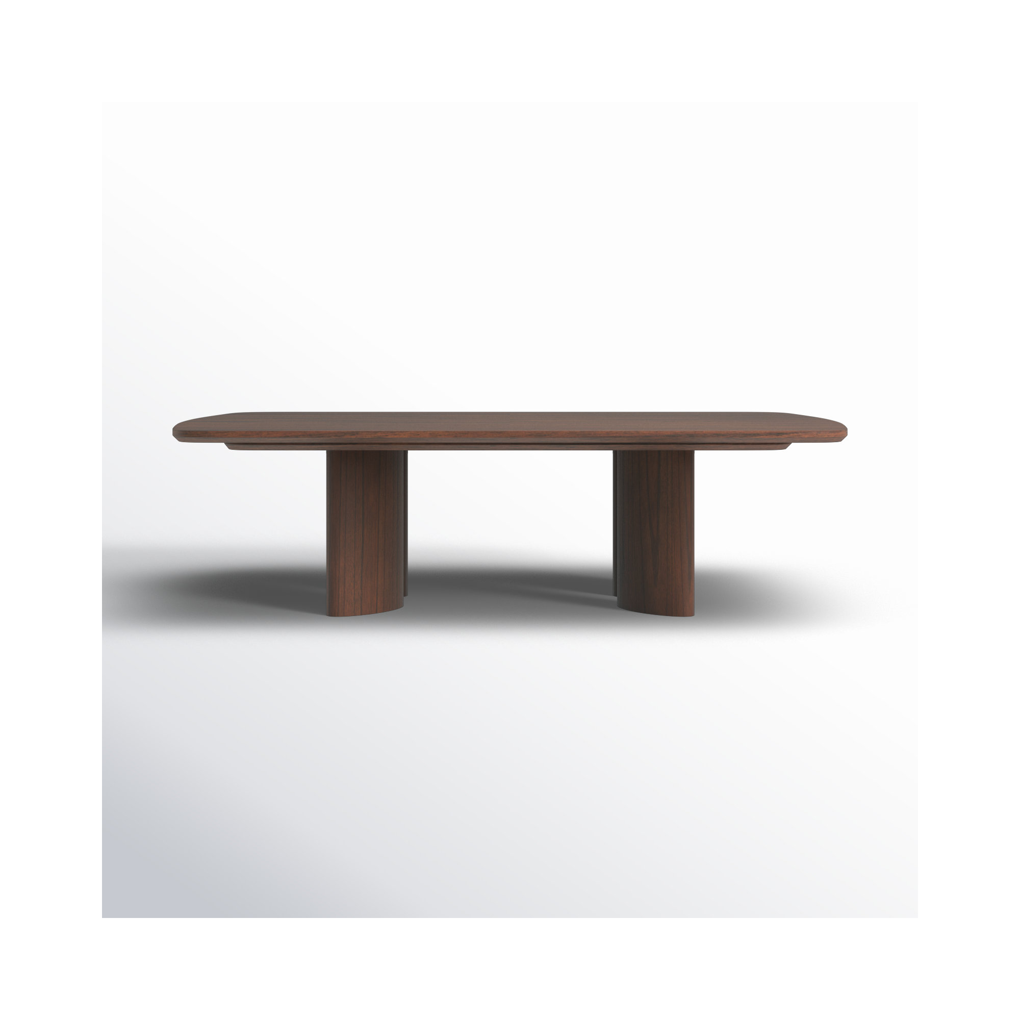 Caya Rectangle Wood Coffee Table, Brown