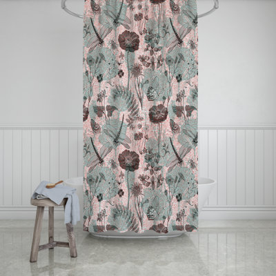 Floral Single Shower Curtain