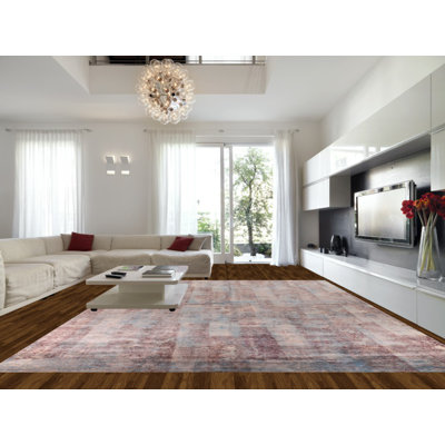 Tapis oriental à motif abstrait All-Over 13 x 18
