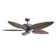 52" 5 - Blade Leaf Blade Ceiling Fan with Pull Chain