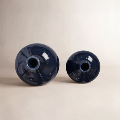 Vernon Blue Vase Set of 2