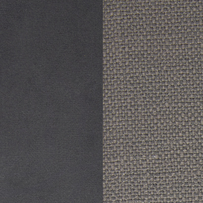 Fauteuil inclinable avec garniture cloutée Finch Eddington, Mélange de lin gris fumée à deux tons