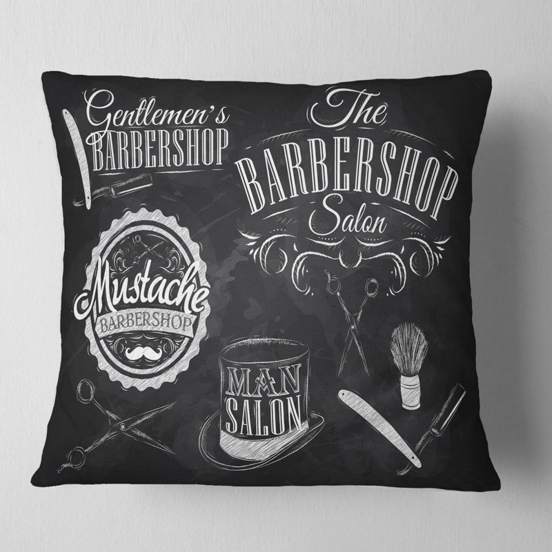  Coussin abstrait, 16 po x 1 po, Coussin décoratif