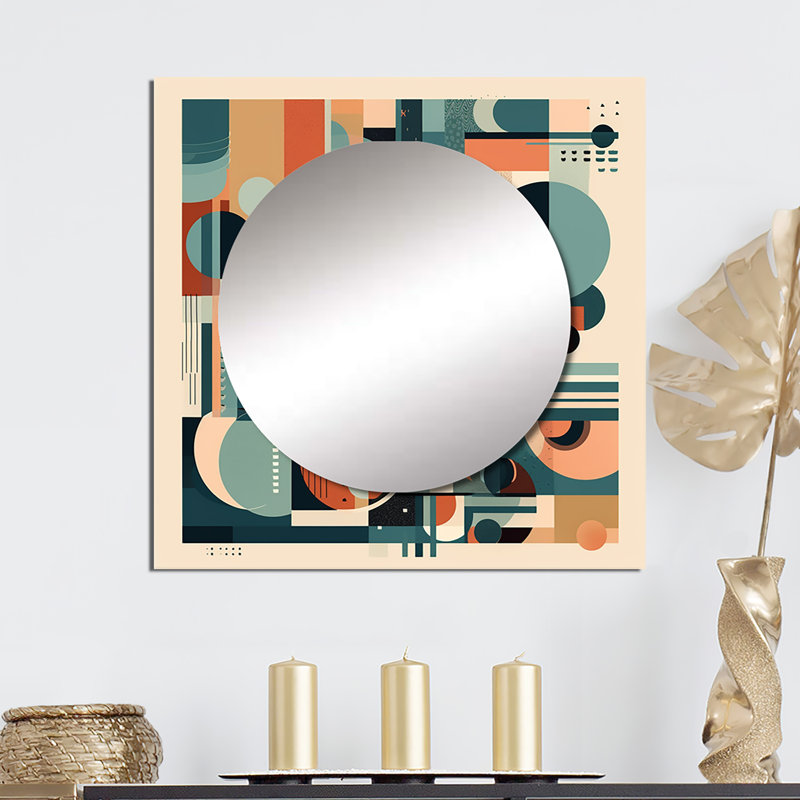 Laterica - Minimalism Square Mirror For Wall Art Decor, 23" x 23"