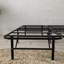 Base de lit plate-forme en acier noir pleine grandeur - acier soudé, assemblage rapide, supporte 2 000 lb, rangement sous le lit haute résistance, aucun sommier requis-703622762