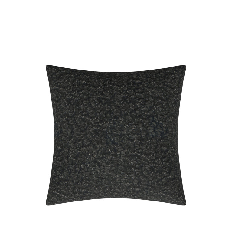 Feather Reversible Throw Pillow, 22"H x 22"W, Gray