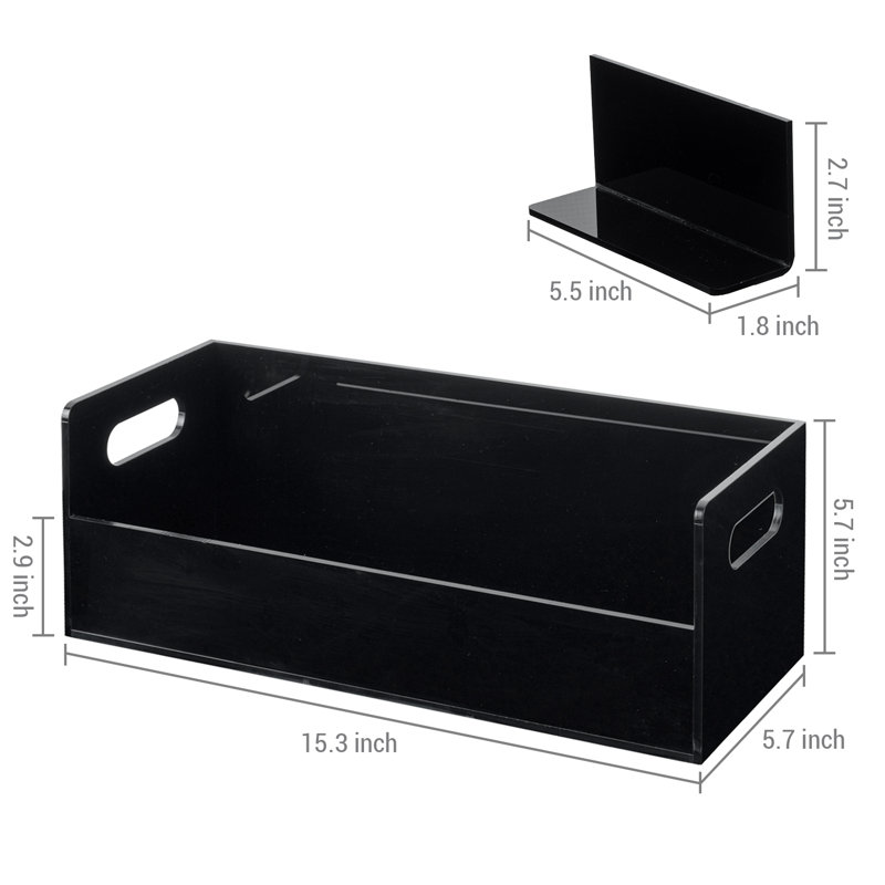 2 Piece Acrylic Cd Storage Rack