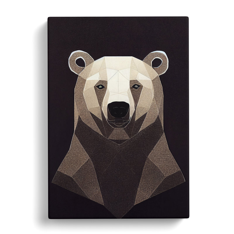 Refugio Polar Bear Suprematism - Wrapped Canvas, 60cm H x 40cm W x 3cm D