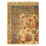 Fine Hand Knotted Sampler Augra rug 2'3"X 3'