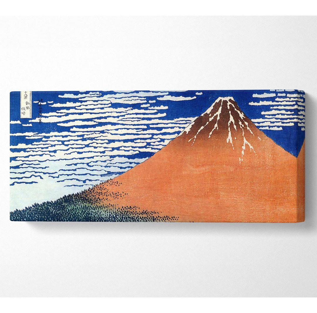 Hokusai Berg Fuji Panoramaleinwand