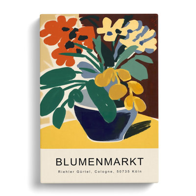 XMKTMKT-164 Cologne Flower Market Exhibition No.5 - Wrapped Canvas