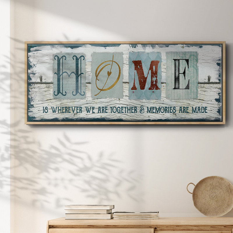 Home Homeeverever We - toile encadrée, H 20 po x l 50 po