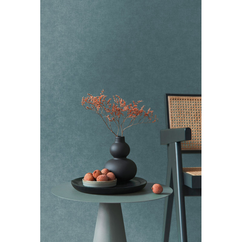 Galerie Horizon Textured Plain Wallpaper, Blue