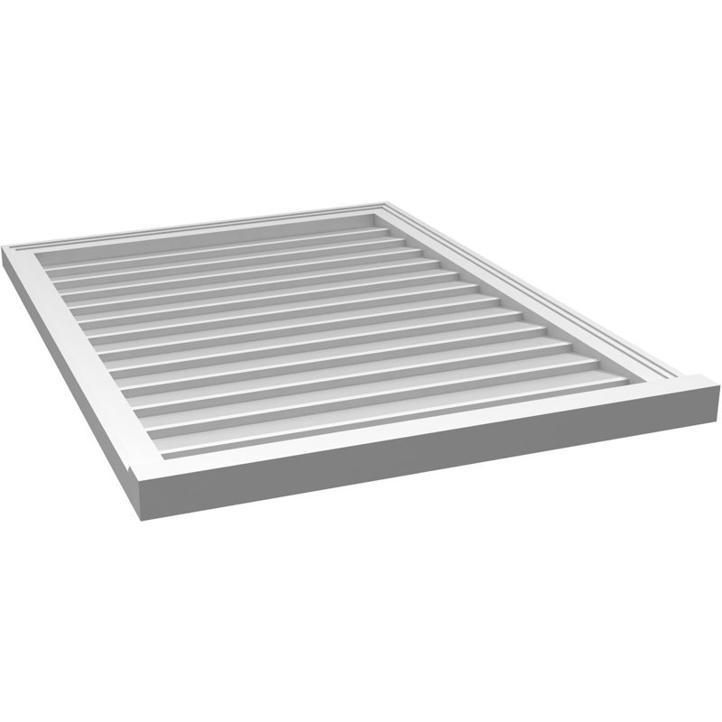 Cadre de seuil Brickmould, brun clair apprêté, H 40 po x l 30 po x P 2 po