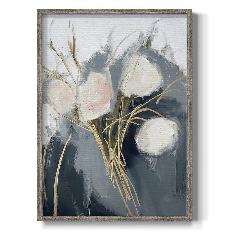 Reproduction encadrée FLORAL Series DCLxxIV - bois massif, H 11 po x l 9 po