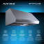 PROLINE 42-Inch Wall/Under Cabinet Range Hood, Ducted, 1000 CFM, Stainless Steel, LED Lights, ULTRA-QUIET Blower Motor, 4 Speed, 3-Year Warranty-18397830