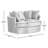 Keir 57.5'' Wide Swivel Loveseat-633396020
