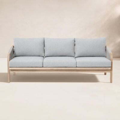 Andrek 80" Acacia Patio Sofa