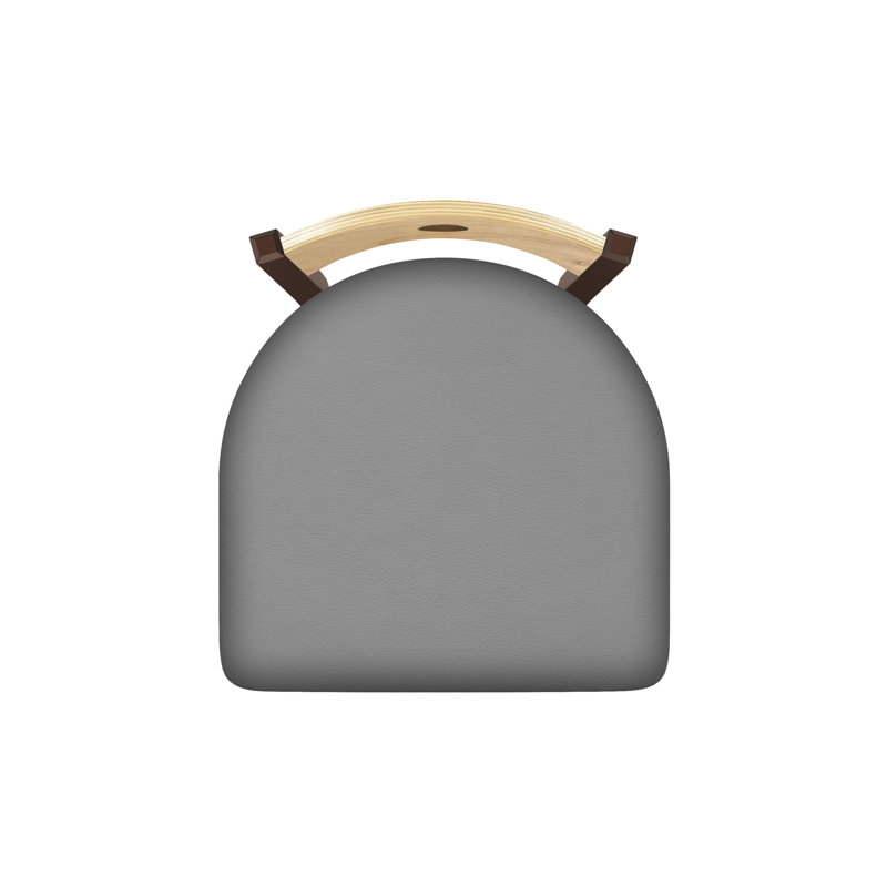 Tabouret pivotant Voltaire, Chêne naturel, Bronze, Siège CanterFolkstone gris / dossier NaturalMaple