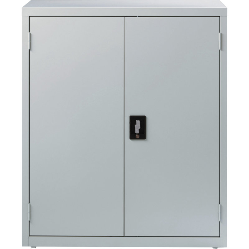 Pabel 36'' Wide 3 - Shelf Storage Cabinet, Light Gray