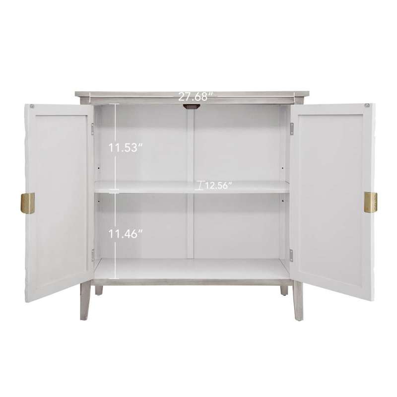 2 Door Accent Cabinet (Light Grey)