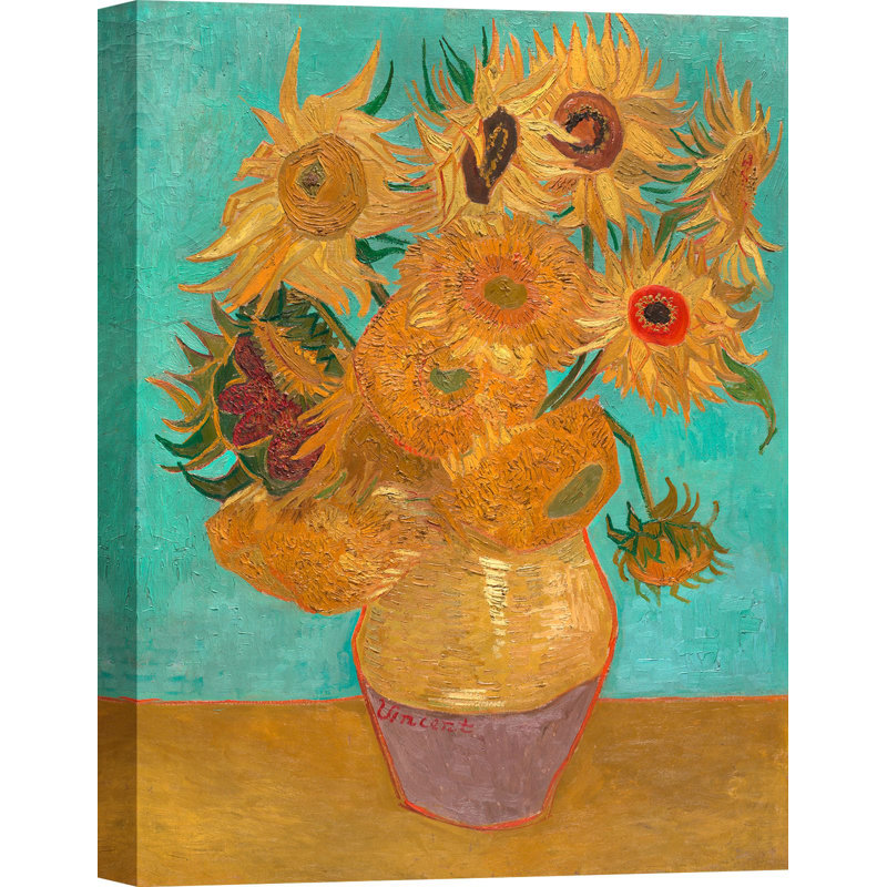Sunflowers by Vincent Van Gogh - Wrapped Canvas Print, 70cm H x 50cm W x 4cm D