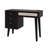 Retro Style Wooden Makeup Vanity Set With Charging Plug & USB Ports And Cushioned Stool-48145209