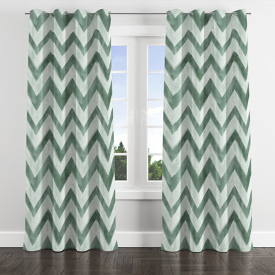 Modern Window curtains - Scandinavian Baldrick Grommet Curtain - 1 Panel
