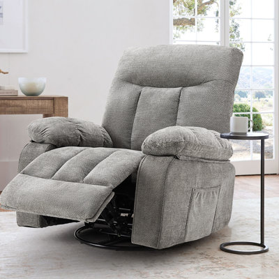 Elysium 36.2" Wide Upholstered Massage Recliner with Heat
