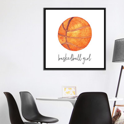 « sports fille basket basket », impression sur toile