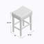 Tabouret de comptoir de 26,75 po Lorraine-117873794