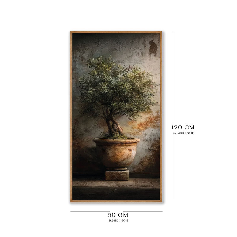 Peinture encadrée élégante, 47,2 po x 19,7 po | Cadre 100% bois massif (épaisseur: 0,8 pouce) et œuvre d'art 100% (épaisseur: 0,1 pouce) | Impression numérique époustouflante pour le salon, le bureau et la maison