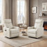 Ensemble de fauteuils inclinables muraux en cuir avec télécommande Wall Hugger (ensemble de 2)