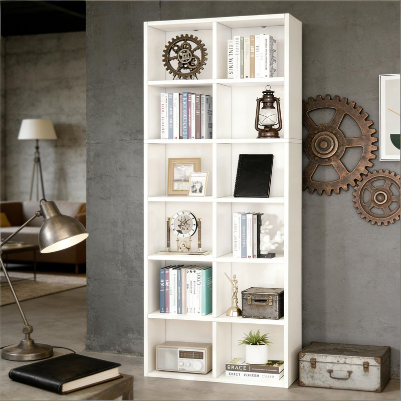 Bibliothèque compacte, présentoir attrayant, armoire ouverte