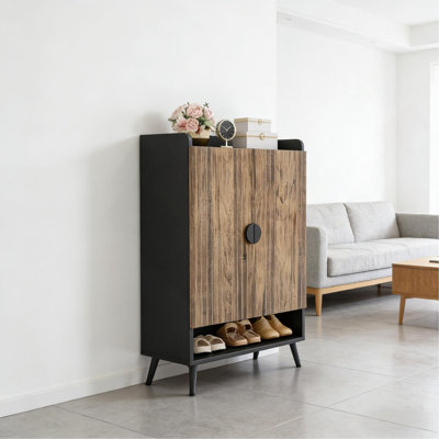 Armoire rustique, rangement rétro, armoire à chaussures pratique