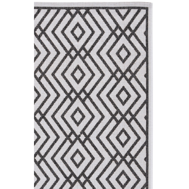 Tapis d'intérieur / extérieur géométrique Gowanus 100 Performance, Rectangle 4 pi x 6 pi