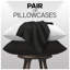 Premium Housewife Pillowcases Solid Colour Polycotton Material 50x75cm Size Easy Care Machine Washable Bedding-36036723