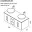 Wall-mounted Double Bathroom Vanity Set-1212048447